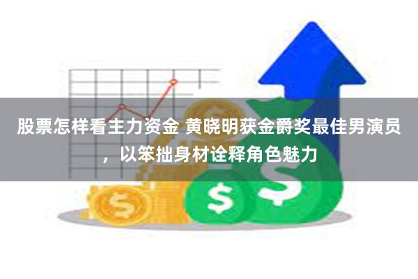 股票怎样看主力资金 黄晓明获金爵奖最佳男演员，以笨拙身材诠释角色魅力
