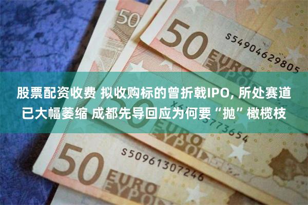 股票配资收费 拟收购标的曾折戟IPO, 所处赛道已大幅萎缩 成都先导回应为何要“抛”橄榄枝