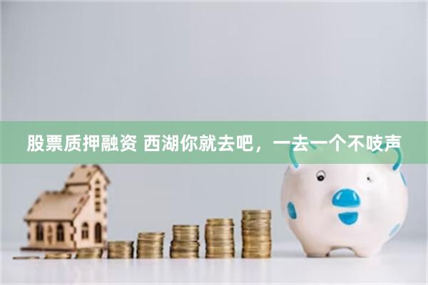股票质押融资 西湖你就去吧，一去一个不吱声