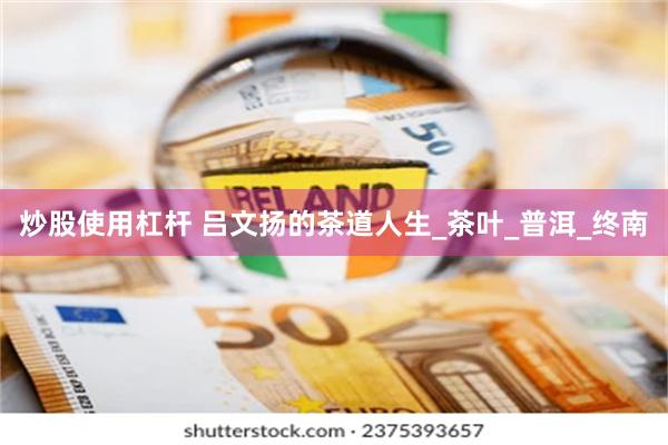 炒股使用杠杆 吕文扬的茶道人生_茶叶_普洱_终南