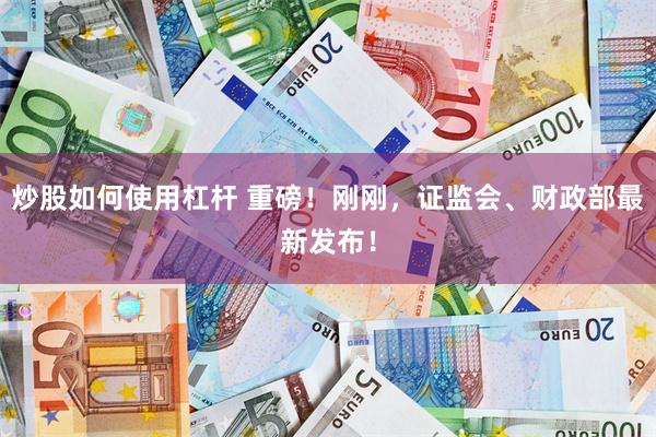 炒股如何使用杠杆 重磅！刚刚，证监会、财政部最新发布！