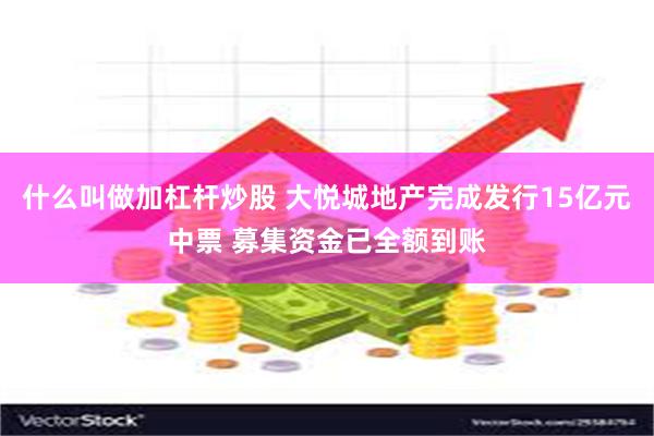 什么叫做加杠杆炒股 大悦城地产完成发行15亿元中票 募集资金已全额到账